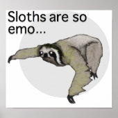 Emo Sloth Poster (Vorne)