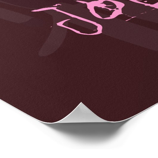 Emo Sock Monkey Character Customizable Poster (Ecke)