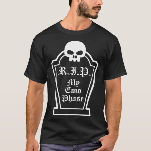 Emo Sprichwort Quote Skull Grave Goth RIP meine Em T-Shirt (Vorderseite)