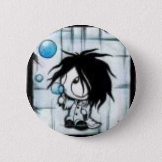 Emo sprudelt Knopf Button (Vorderseite)