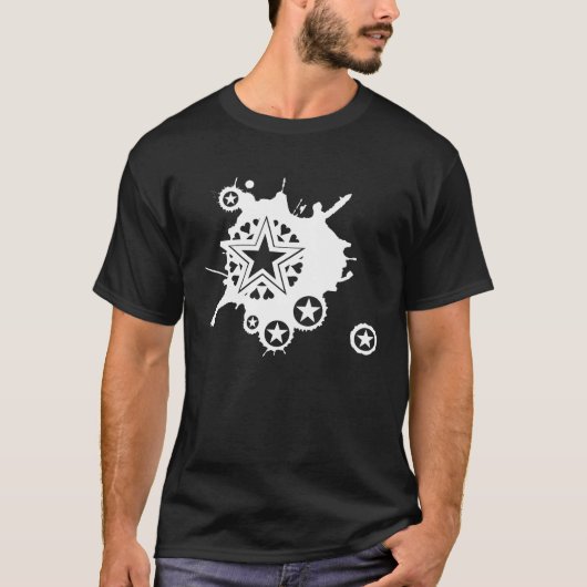 Emo-Star-Explosion T-Shirt (Vorderseite)