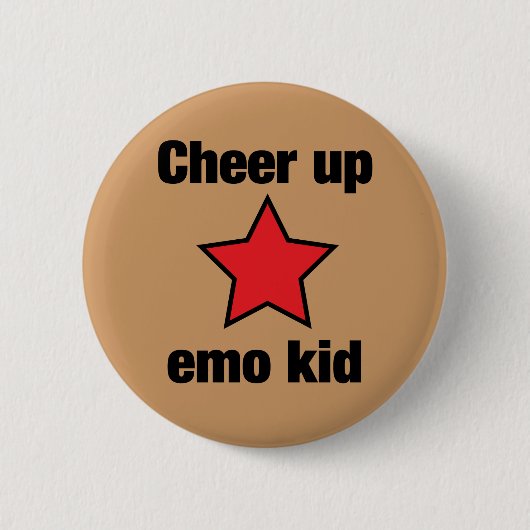 Emo Stern Button (Vorderseite)