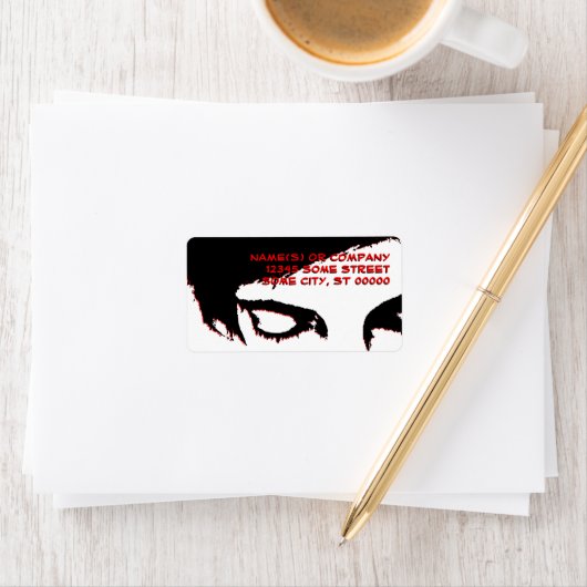 Emo-Stil Adressaufkleber (Insitu)