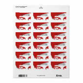 Emo-Stil Adressaufkleber (Vorne)