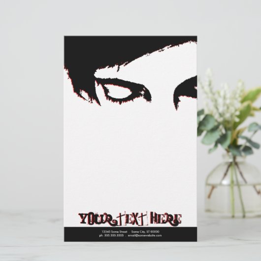 Emo-Stil Briefpapier (Stehend Vorderseite)