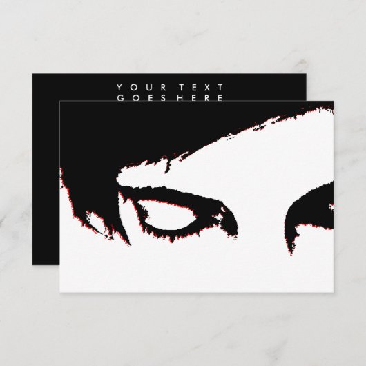 Emo-Stil Einladung (Vorne/Hinten)