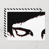 Emo-Stil Postkarte (Vorne/Hinten)