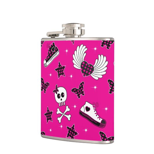 Emo Symbole Flachmann (Links)