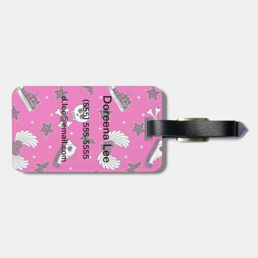 Emo-Symbole Gepäckanhänger (Rückseite horizontal)