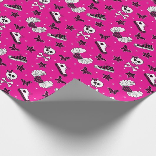 Emo Symbole Geschenkpapier (Ecke)