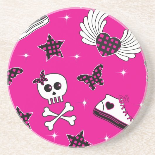 Emo Symbole Getränkeuntersetzer (Vorne)