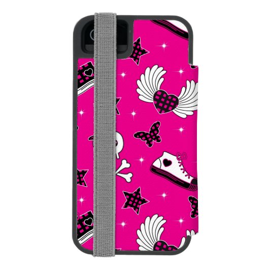 Emo Symbole Incipio iPhone Geldbeutel-Hülle (Folio Rückseite)