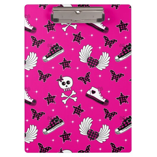 Emo Symbole Klemmbrett (Vorderseite)