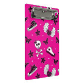 Emo Symbole Mini Klemmbrett (Schrägansicht)