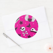 Emo Symbole Runder Aufkleber (Umschlag)