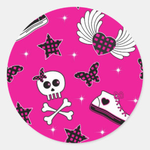 Emo Symbole Runder Aufkleber