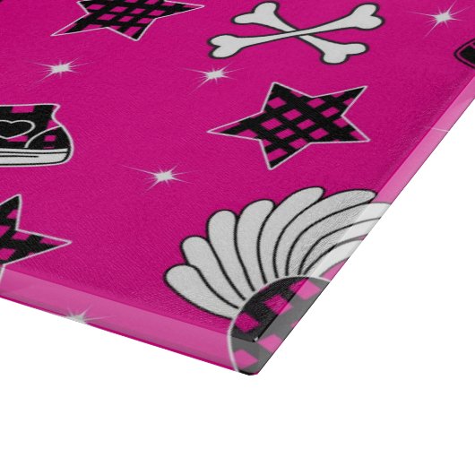 Emo Symbole Schneidebrett (Ecke)