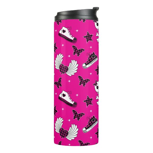 Emo Symbole Thermosbecher (Nach links gedreht)