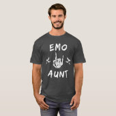 Emo Tante cool Emo Tante Goth Punk Skelett Hand r T-Shirt (Vorne ganz)