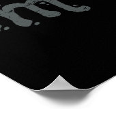 EMO und immer noch Goth - Schwarz beunruhigte Emo Poster (Ecke)