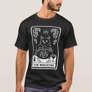 Emo unheiliger Okkult-Goth-Katze-Tarotkarte-Dunkle T-Shirt