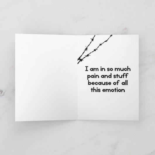 Emo Valentinstag-Karte Feiertagskarte (Innenseite)