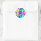Emociones Runder Aufkleber (Tasche)