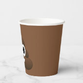 Emoji 8oz Paper Cup gekackt Pappbecher (Rückseite)