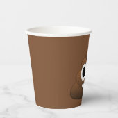 Emoji 8oz Paper Cup gekackt Pappbecher (Vorderseite)