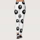Emoji Acht Ball Leggings (Rückseite)