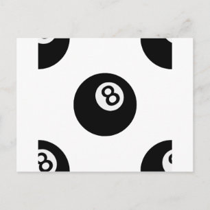 Emoji-Acht-Kugel Postkarte
