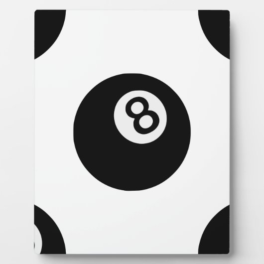 Emoji-Achterball Fotoplatte (Vorderseite)