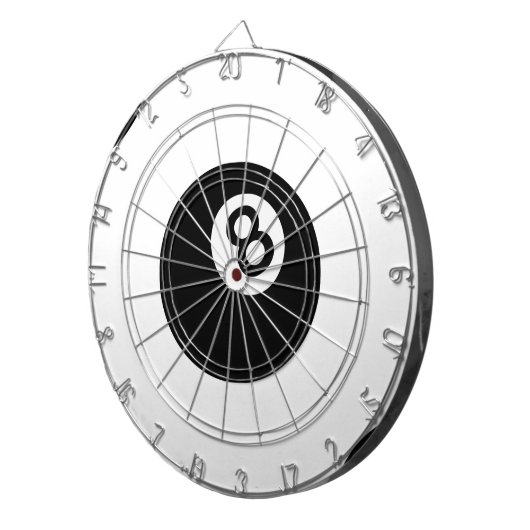 Emoji Achtkugel Dartscheibe (Vorderseite rechts)