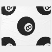 Emoji-Achtkugel Fleecedecke (Vorderseite (Horizontal))