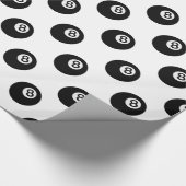 Emoji Achtkugel Geschenkpapier (Ecke)