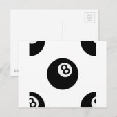 Emoji Achtkugel Postkarte (Vorne/Hinten)