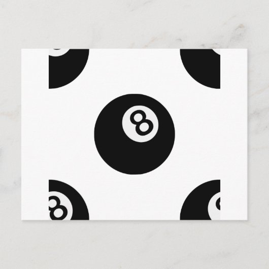 Emoji Achtkugel Postkarte (Vorderseite)