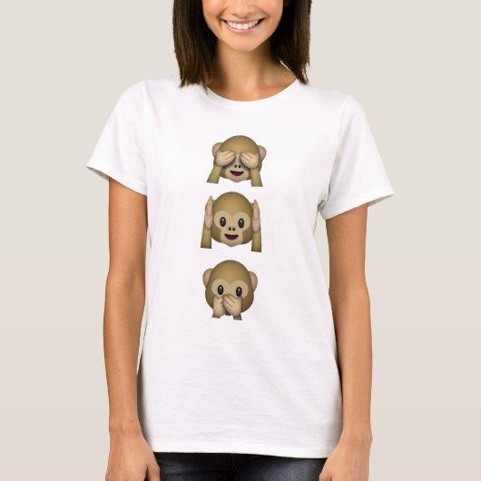 Emoji Affen T-Shirt (Vorderseite)