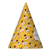 Emoji 😊 Alberne gelbe Gesichter Partyhütchen (Links)