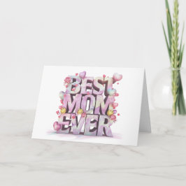 *~* Emoji AP72 Foto Whimsical Mother's Day Card Dankeskarte