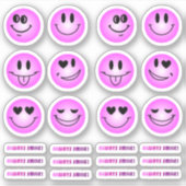 Emoji-Aufkleber Aufkleber (Vorderseite)