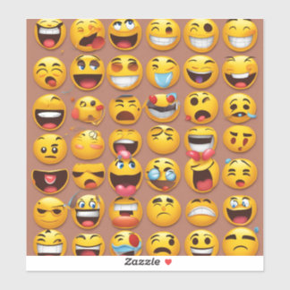 Emoji-Aufkleber witzig Aufkleber