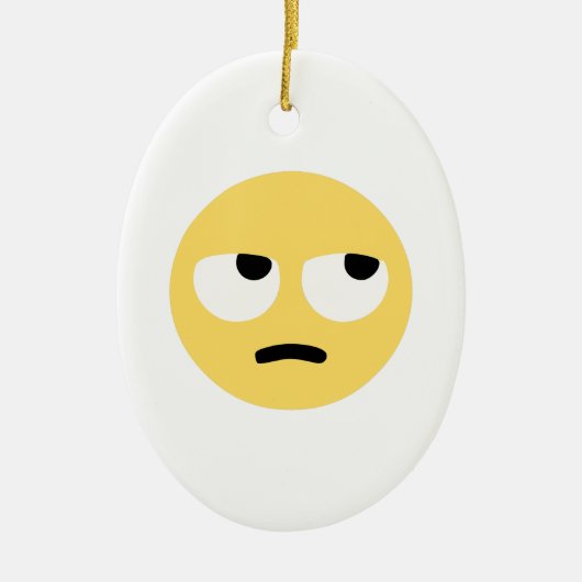 Emoji-Auge Keramik Ornament (Vorne)