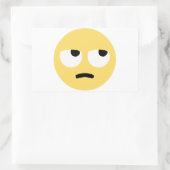 Emoji-Auge Rechteckiger Aufkleber (Tasche)