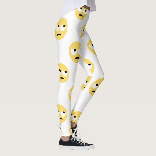 Emoji Auge rollend Leggings (Rechts)