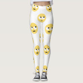 Emoji Auge rollend Leggings (Vorderseite)
