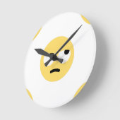 Emoji-Auge Runde Wanduhr (Winkel)