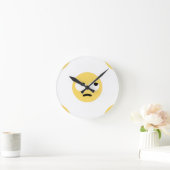 Emoji-Auge Runde Wanduhr (Zuhause)