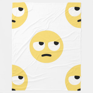 Emoji-Augendecke Fleecedecke