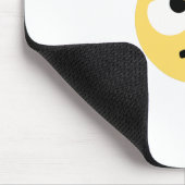 Emoji Augenrollen Mousepad (Ecke)
